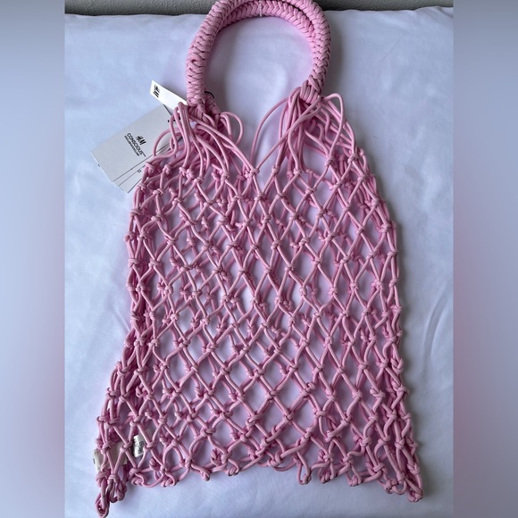* H&M | NWT *Limited Edition* Pink Net Bag - Picture 3 of 13